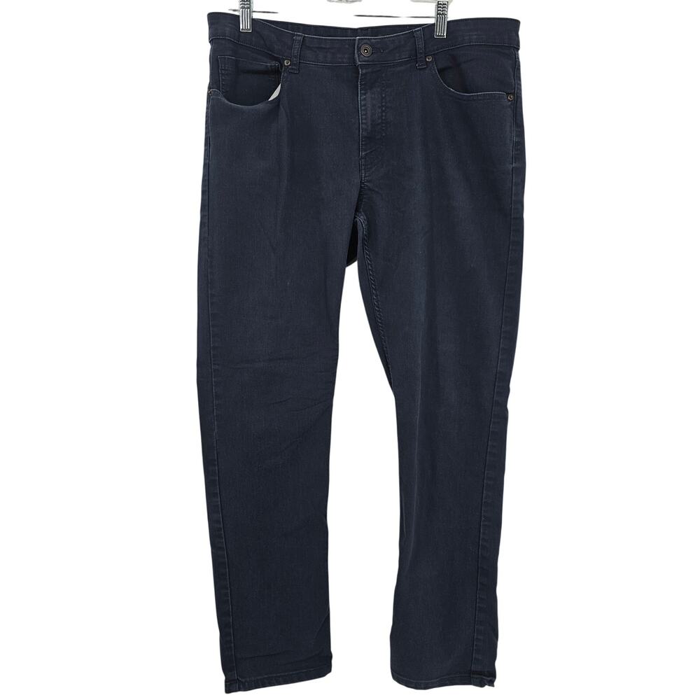 DKNY Mens size 36/32 Bedford Slim Straight Fit Dark Wash Denim Jeans Blue